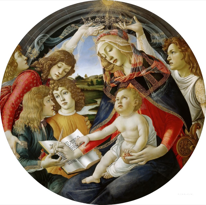 Madonna of the Magnificat by Sandro Botticelli, 1481